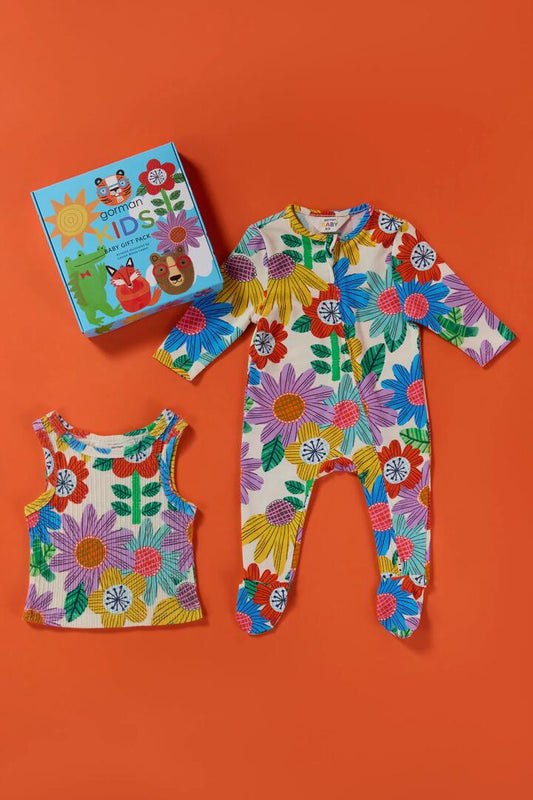 Image of Baby Gift Sets. Product name - Blooming Baby Gift Pack in Multi colour by brand - Gorman