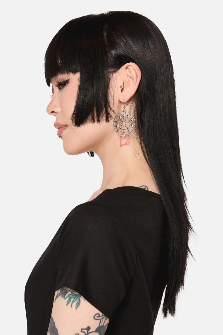 Image of Earrings. Productname: Witching Hour Earrings in Silver colour by brand - Black Friday