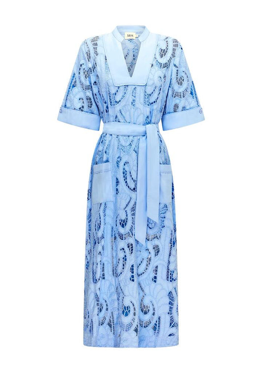 Image of Dresses. Productname: Marbella Shift Dress | MOS The Label in Cornflower Blue colour by brand - MOS The Label