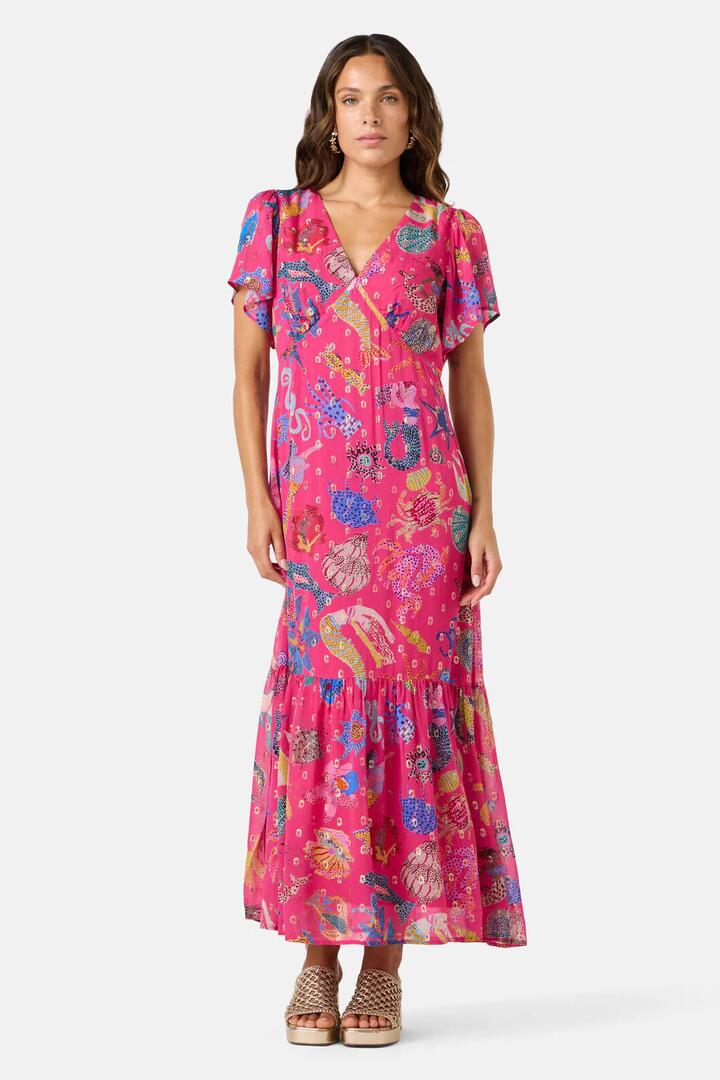 Image of Dresses. Product name - Mermaid Glitter Party Dress in Print colour by brand - Gorman