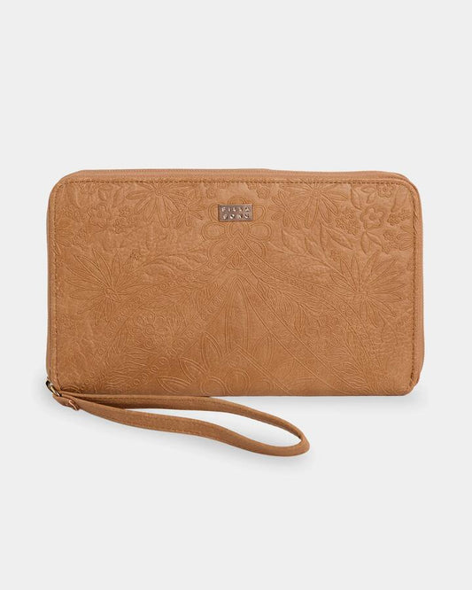 Image of Wallets & Money Clips. Productname: Billabong - Womens Travel Wallet - Tan - in Tan colour by brand - Billabong