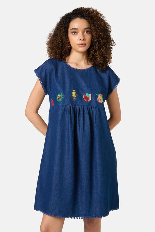 Image of Dresses. Productname: Postcards Chambray Bungalow Dress in Chambray colour by brand - Gorman