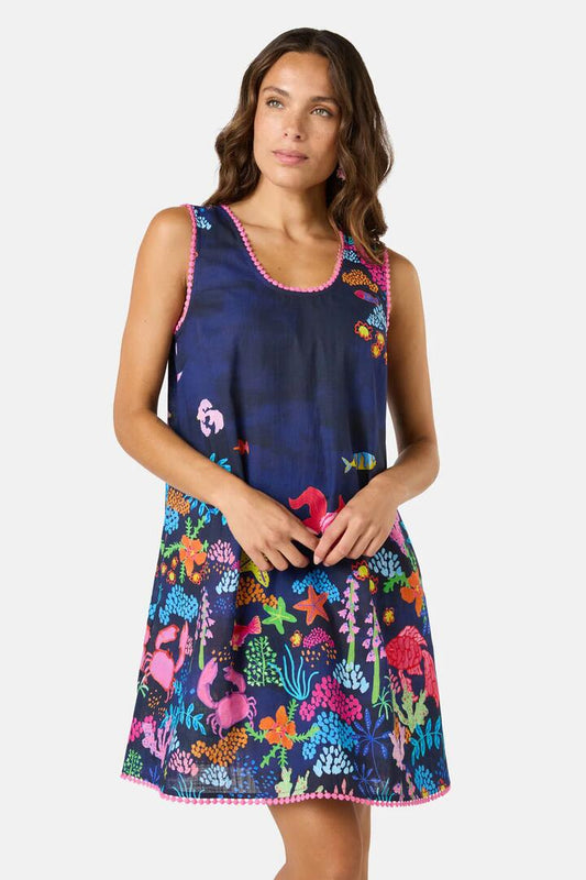 Image of Dresses. Productname: Fish Ahoy Print Holiday Dress in Print colour by brand - Gorman