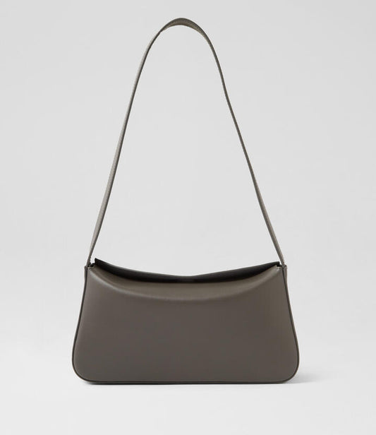 Image of Bags. Productname: Izley Charcoal Leather Handbag in Charcoal colour by brand - MOLLINI