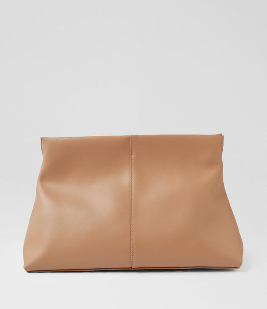 Image of Bags. Productname: Aevie Nude Leather Clutch in Nude colour by brand - MOLLINI