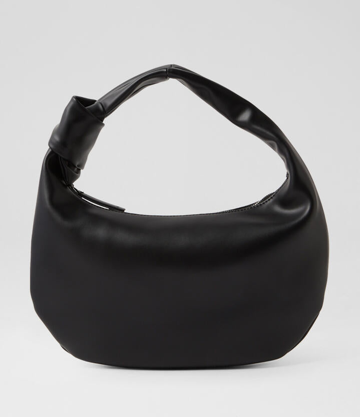 Image of Bags. Productname: Effie Black Leather Handbag in Black colour by brand - MOLLINI