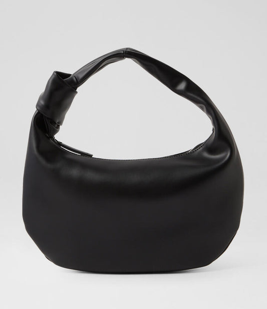Image of Bags. Productname: Effie Black Leather Handbag in Black colour by brand - MOLLINI