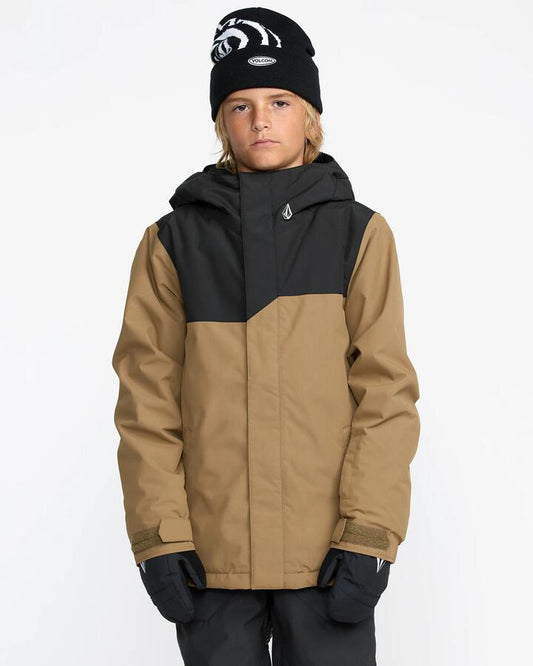 Image of Coats & Jackets. Productname: Volcom Boys 8-16 Stone.91 Insulated Jacket Bronze - in Bronze colour by brand - Volcom