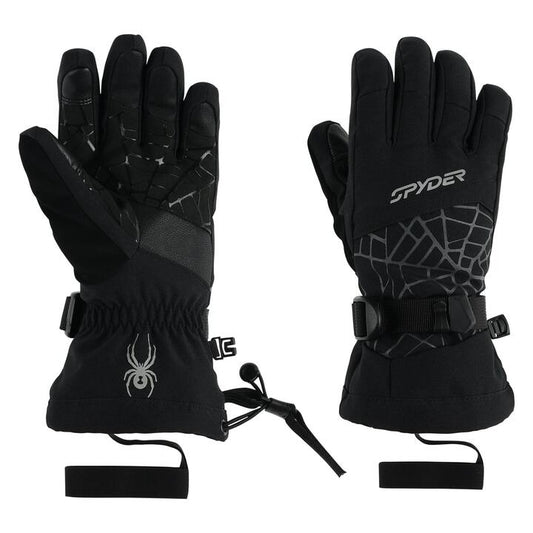 Image of Accessories. Productname: Spyder Boys 8-16 Overweb Snow Gloves Black - in Black colour by brand - Spyder