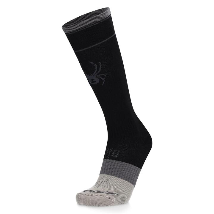 Image of Socks. Productname: Spyder Mens Omega Crew Socks Black - in Black colour by brand - Spyder