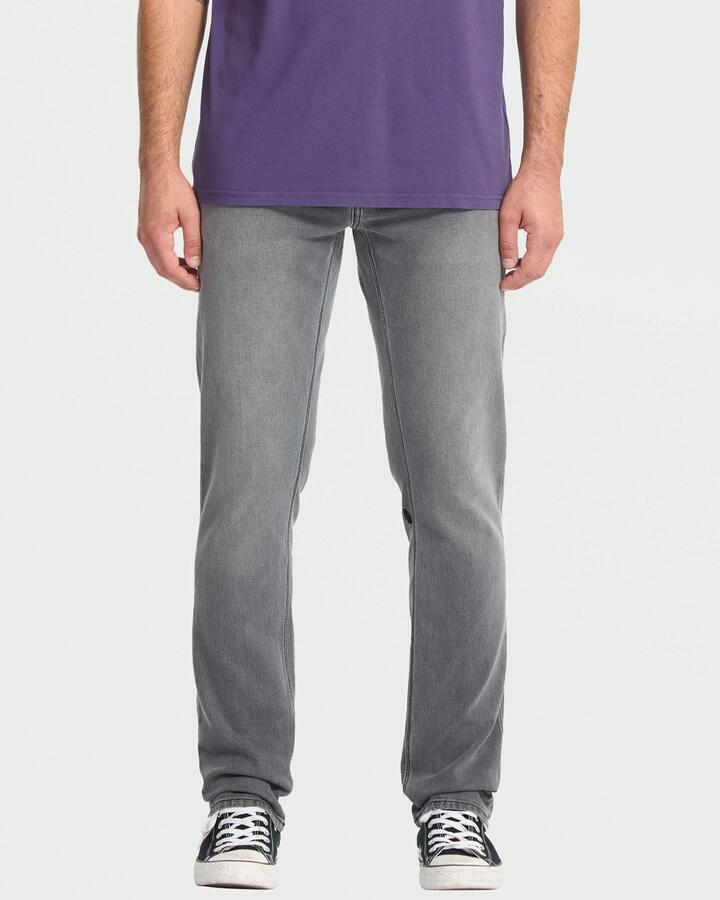 Image of Jeans. Product name - Volcom Mens Vorta Denim Jeans Concrete in Concrete colour by brand - Volcom