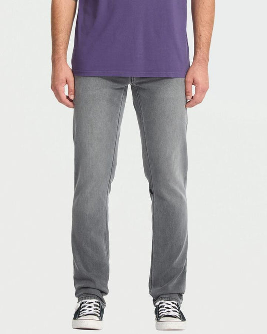 Image of Jeans. Product name - Volcom Mens Vorta Denim Jeans Concrete in Concrete colour by brand - Volcom
