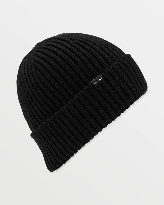 Image of Hats. Productname: Volcom Mens Roller Beanie Black - in Black colour by brand - Volcom