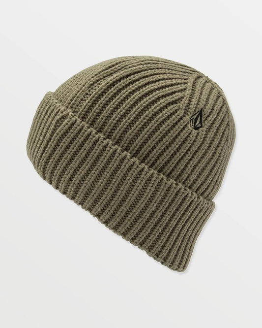 Image of Hats. Product name - Volcom Mens Roller Beanie Military in Military colour by brand - Volcom