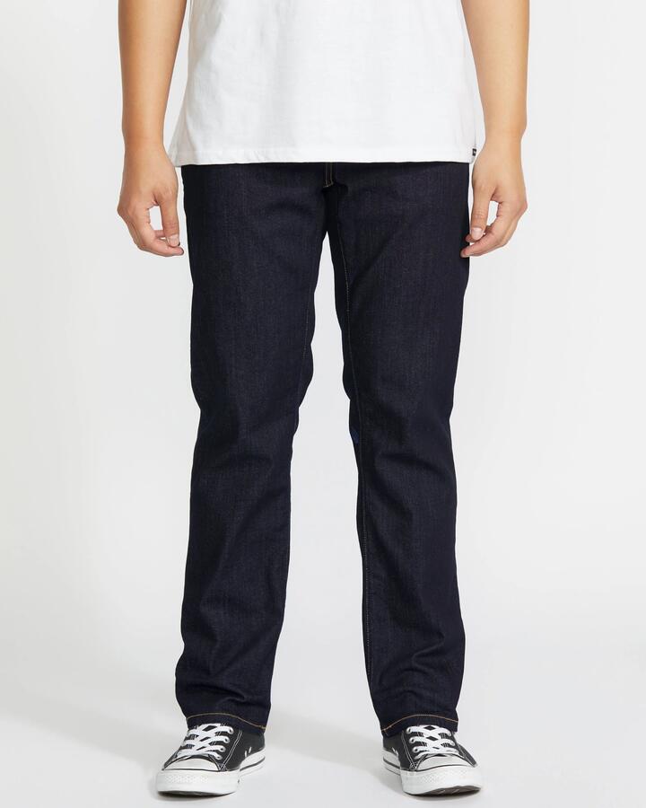 Image of Jeans. Product name - Volcom Mens Solver Denim Jeans Rinse in Rinse colour by brand - Volcom