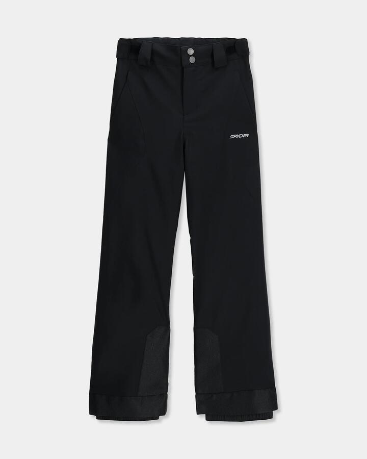 Image of a model wearing Pants. Productname: Spyder Girls 8-16 Olympia Snow Pants Black - in Black colour by brand - Spyder
