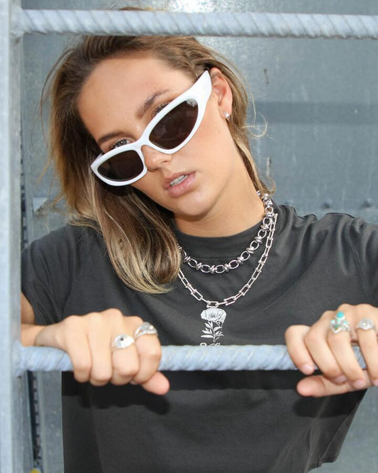 Image of Shirts. Productname: Volcom Womens Oz Dial Crop T-Shirt Vintage Black - in Vintage Black colour by brand - Volcom