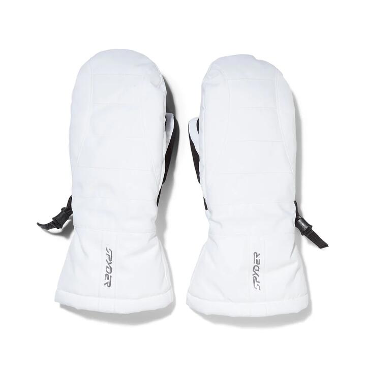 Image of Accessories. Product name - Spyder Womens Inspire Snow Mitt White in White colour by brand - Spyder