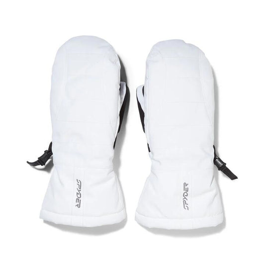 Image of Accessories. Product name - Spyder Womens Inspire Snow Mitt White in White colour by brand - Spyder
