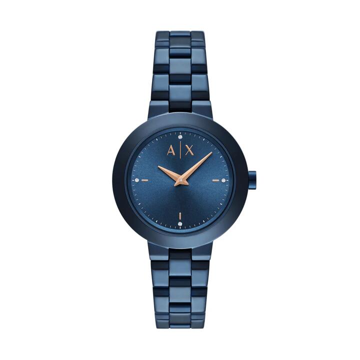 Image of Watches. Productname: Armani Exchange Two-Hand Ocean Blue Stainless Steel Watch AX5175 in Watch colour by brand - Armani Exchange