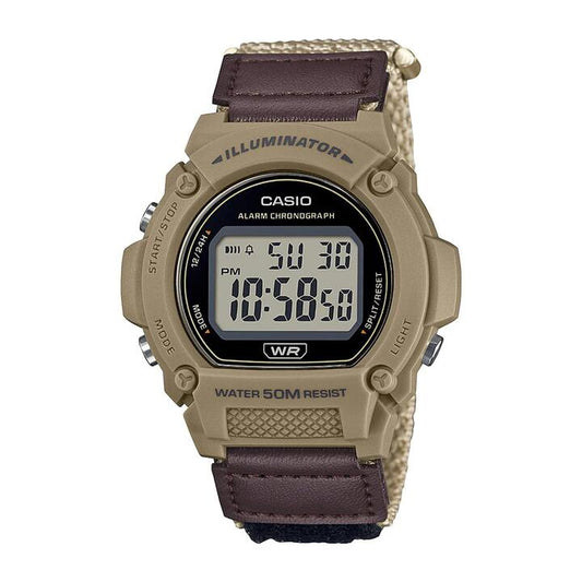 Image of Watches. Productname: Casio Brown Digital Watch W219HB-5A in Watch colour by brand - Casio