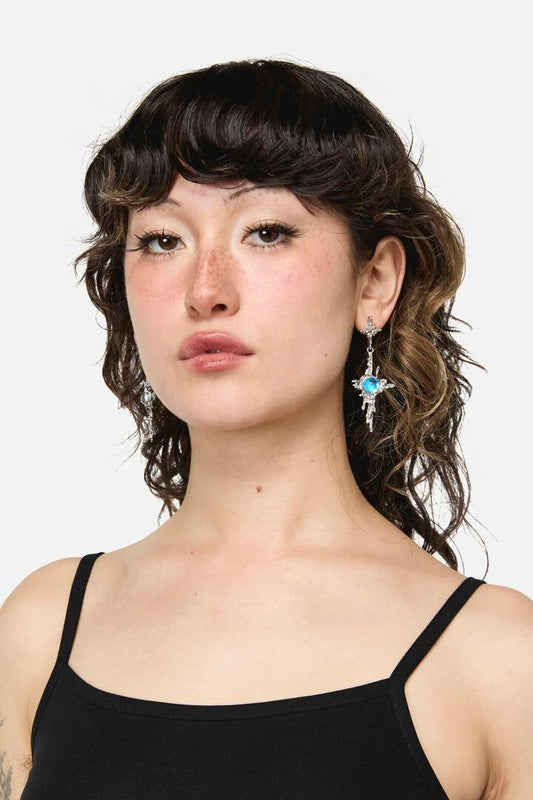 Image of Earrings. Productname: Melting Stars Earrings in Silver colour by brand - Dangerfield