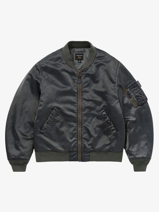 Image of Coats & Jackets. Productname: Alpha Industries Tnt X Alpha Ma-1 Flight Jacket in Gunmetal colour by brand - Alpha Industries