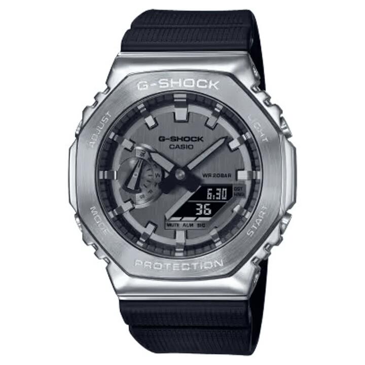 Image of Watches. Productname: Casio G-Shock Men's Analogue-Digital Steel and Black Watch GM2100-1ADR in Watch colour by brand - Casio