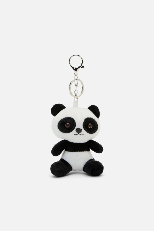 Image of Charms. Productname: Panda Plush Bag Charm in Black/White colour by brand - Dangerfield