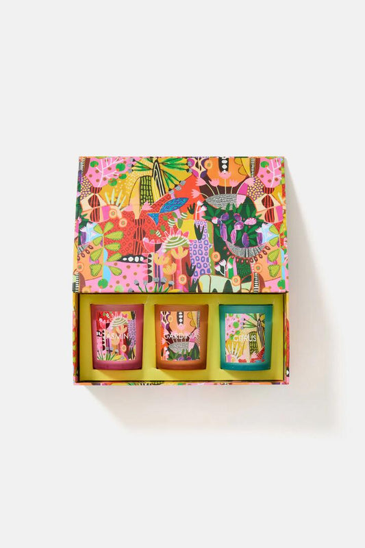 Image of Others. Productname: Lola's House Votive Set 3 in Print colour by brand - Gorman