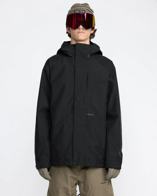 Image of Coats & Jackets. Product name - Volcom Mens Dua Gore -Tex Snow Jacket Black in Black colour by brand - Volcom