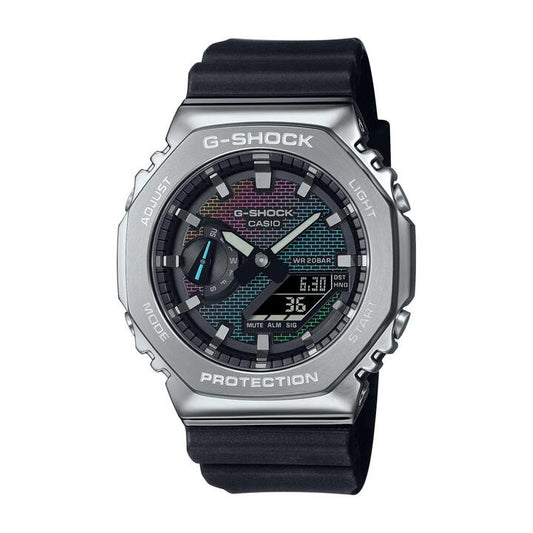 Image of Watches. Productname: Casio G Shock Rainbow Digital Watch GM2100RW-1A in Watch colour by brand - Casio G Shock