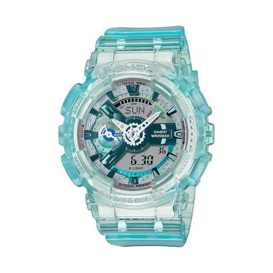 Image of Watches. Productname: Casio G Shock Virtual World Blue Digital Watch GMAS110VW-2A in Watch colour by brand - Casio G Shock