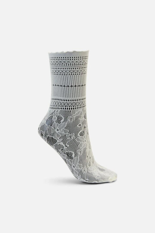 Image of Socks. Productname: Lace Sock in Cream colour by brand - Princess Highway