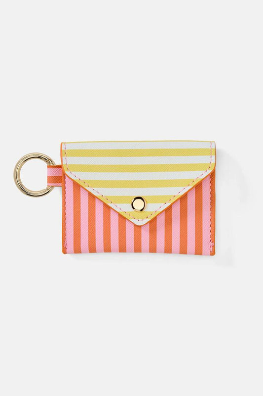 Image of Wallets & Money Clips. Productname: Awara Stripe Card Wallet in Print colour by brand - Gorman