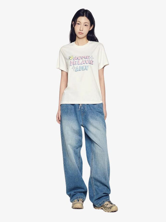 Image of T-Shirts. Productname: ADLV Women's Ac Bear Candy T-Shirt in White colour by brand - ADLV