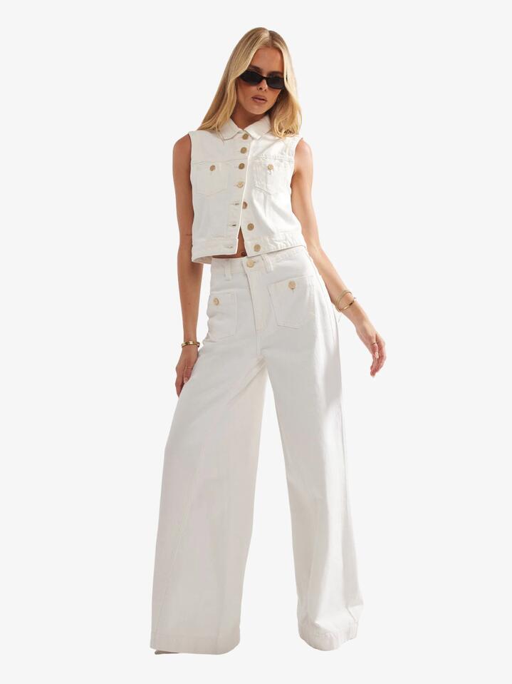 Image of Jeans. Productname: Abrand 94 Super Wide White Gold Jeans in White Gold colour by brand - Abrand