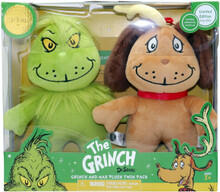 Image of Toys. Product name - Grinch & Max 10 inch Plush Twin Pack Limited Edition in colour by brand - Toymate