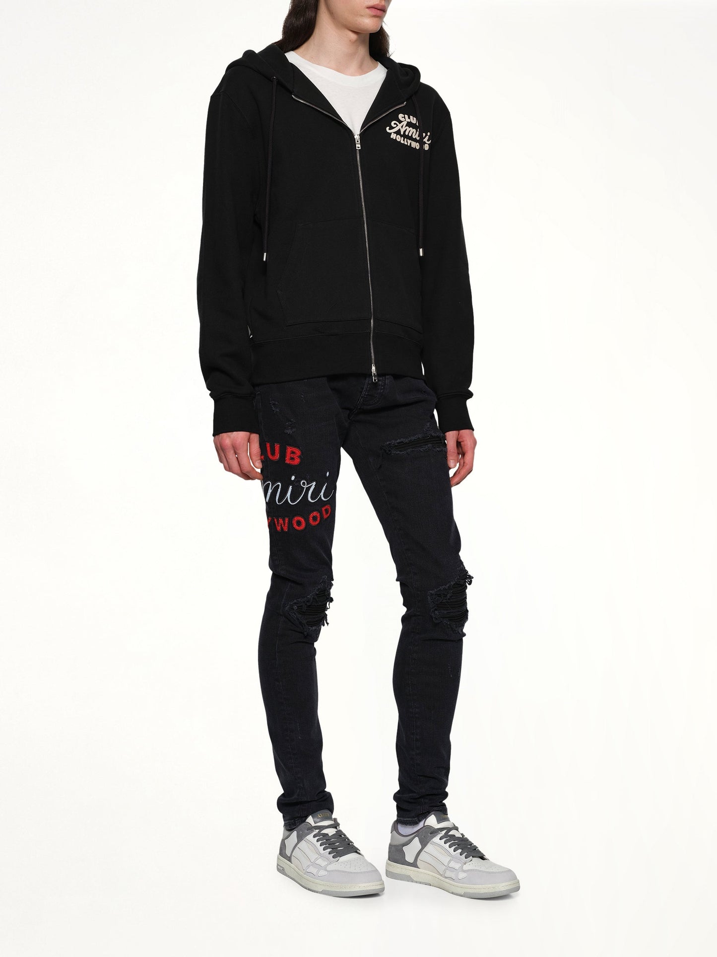 AMIRI Club Amiri Zip Hoodie (Black)