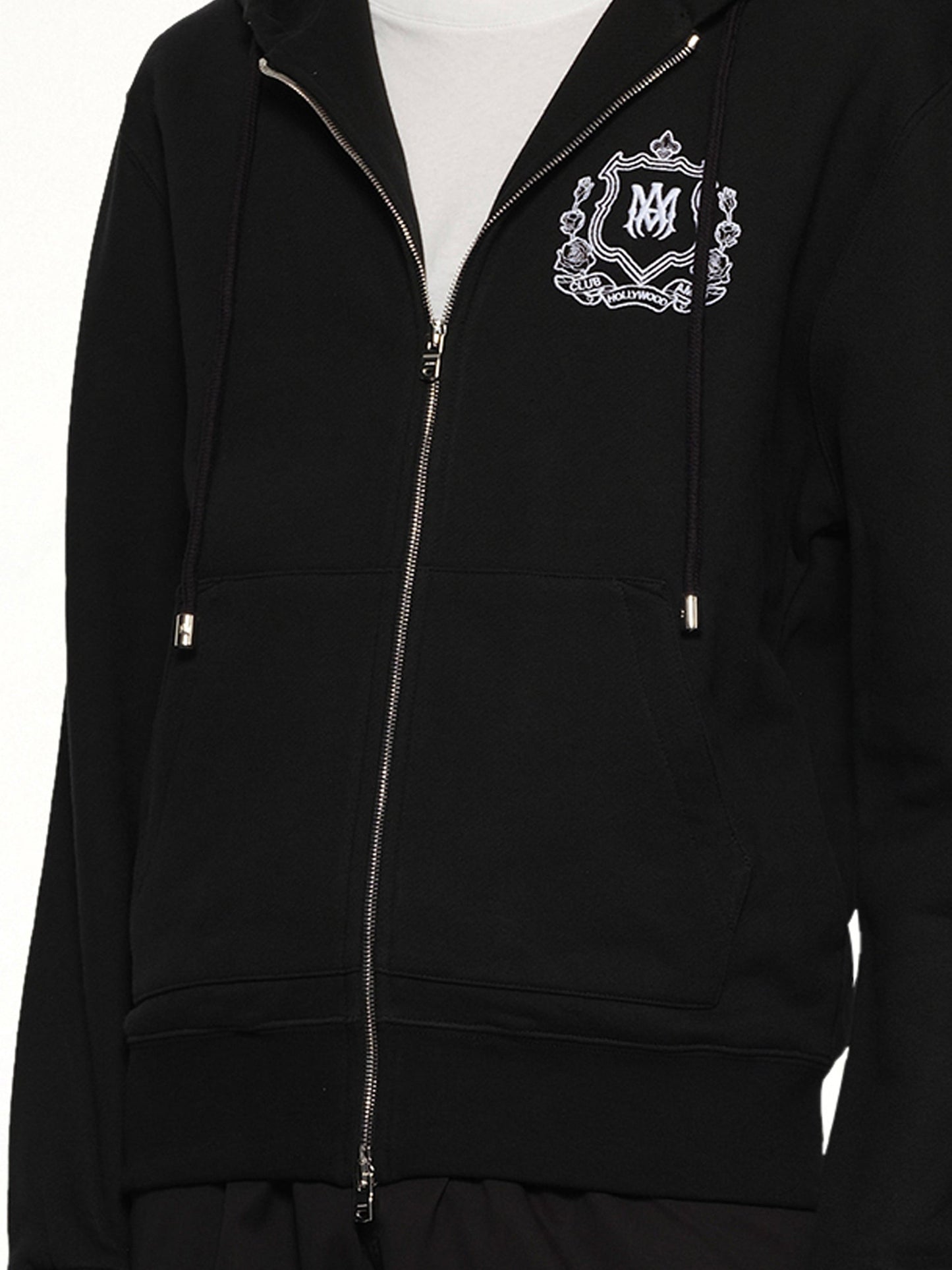 AMIRI MA Crest Zip Hoodie (Black)