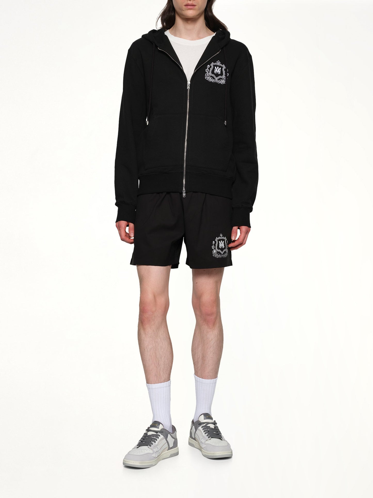 AMIRI MA Crest Zip Hoodie (Black)