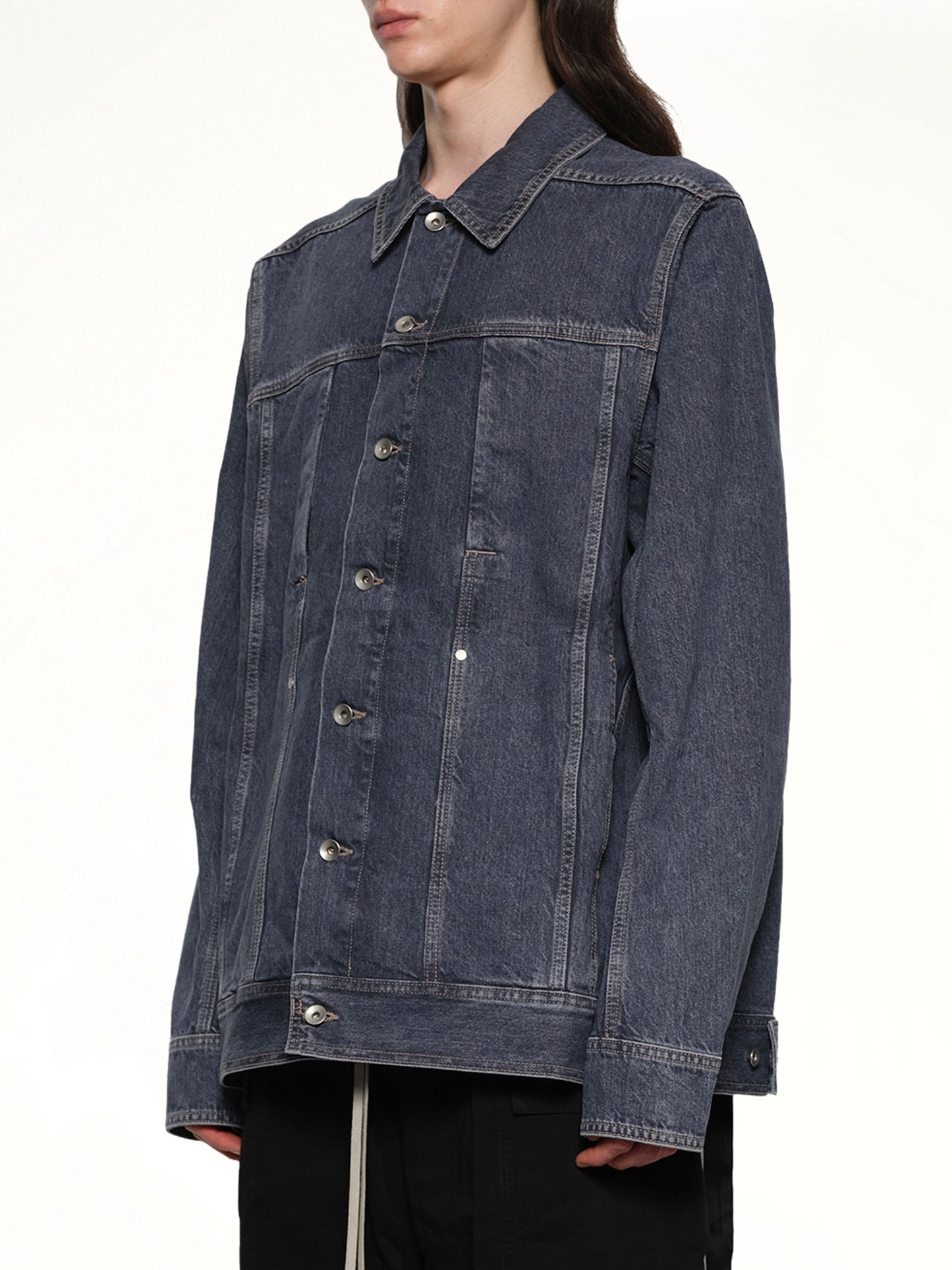 RICK OWENS DRKSHDW Lido Worker Jacket (Washed Grey)