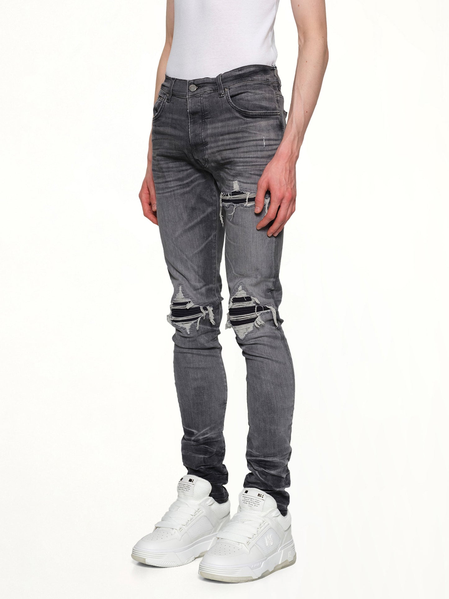 AMIRI Suede MX1 Jeans (Storm Grey)