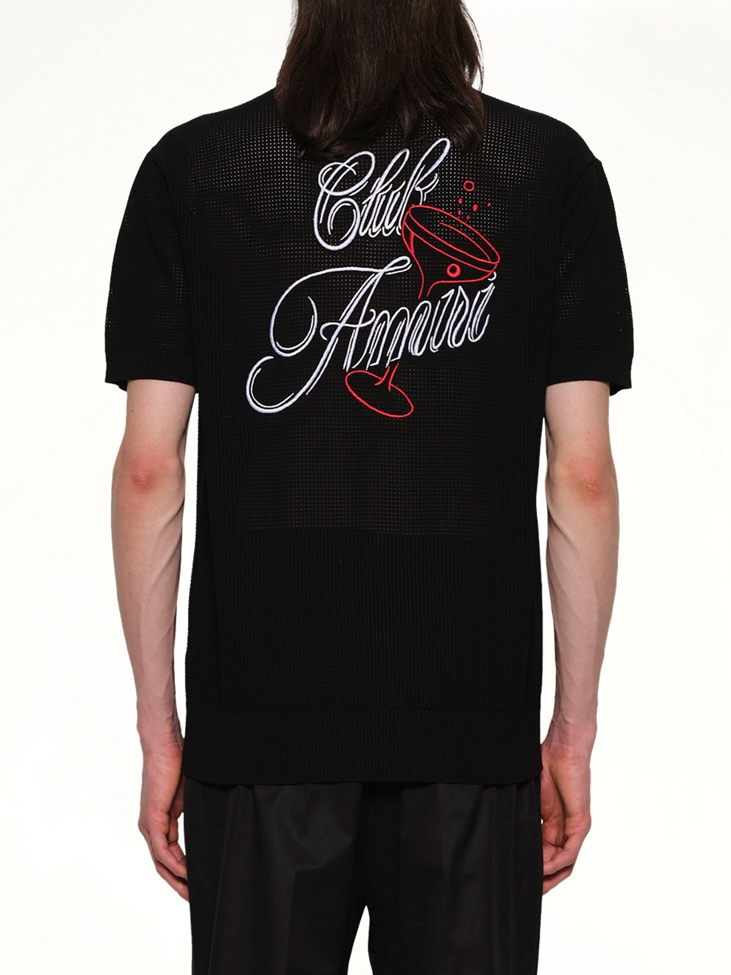 Club Amiri Crochet Shirt (Black)