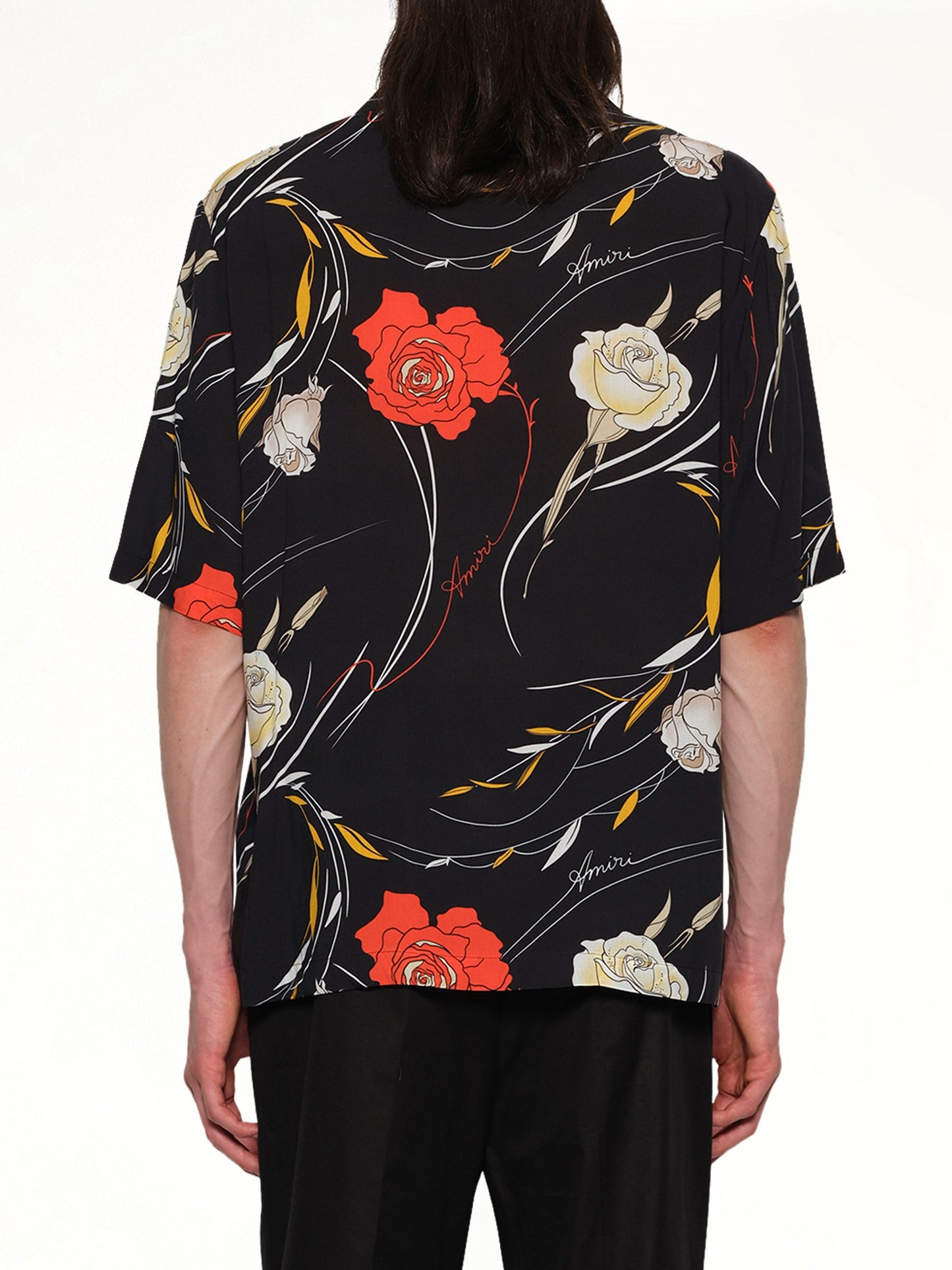 AMIRI Floral Camp Shirt (Black)