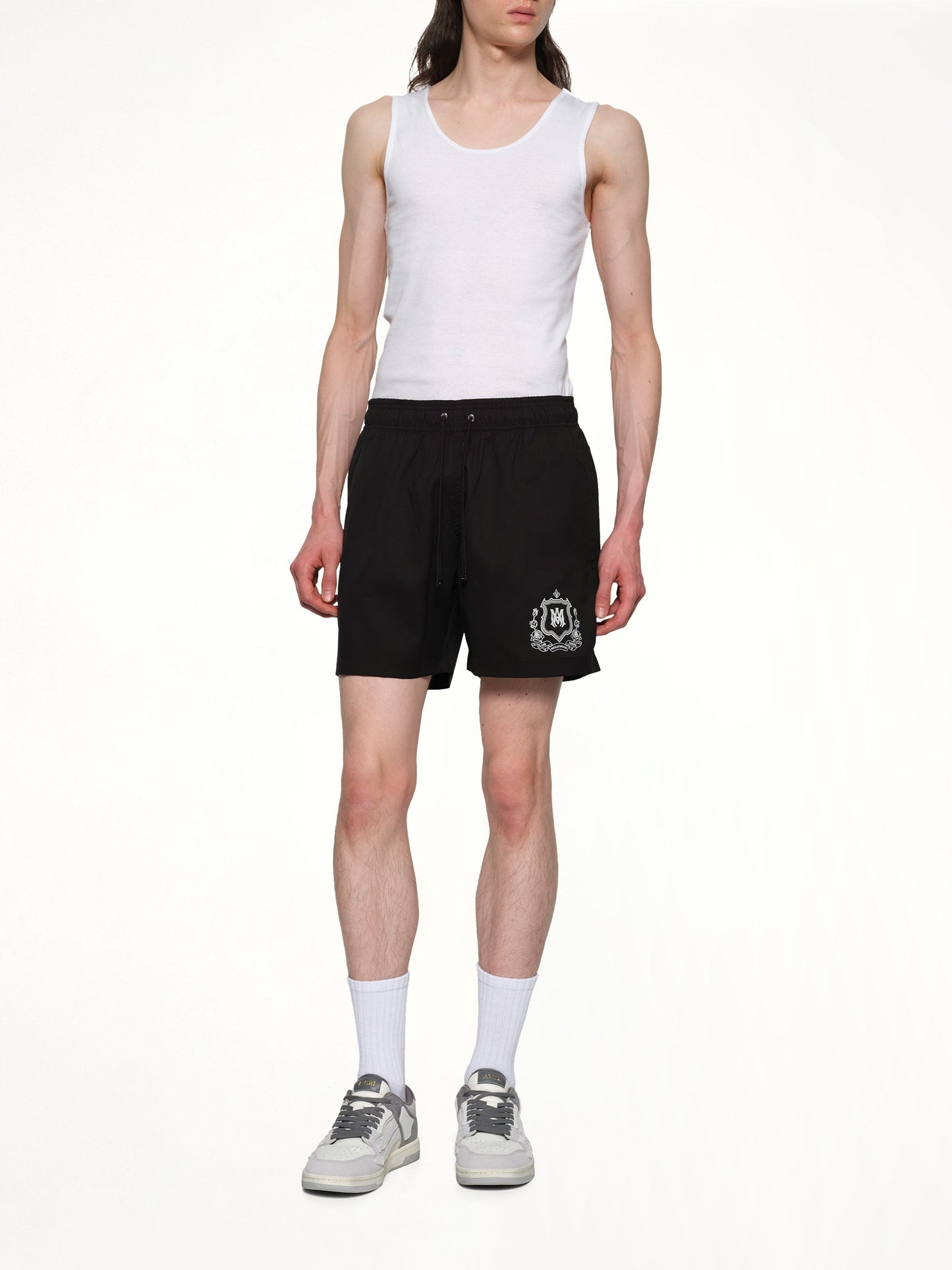 AMIRI MA Crest Swim Trunk (Black)