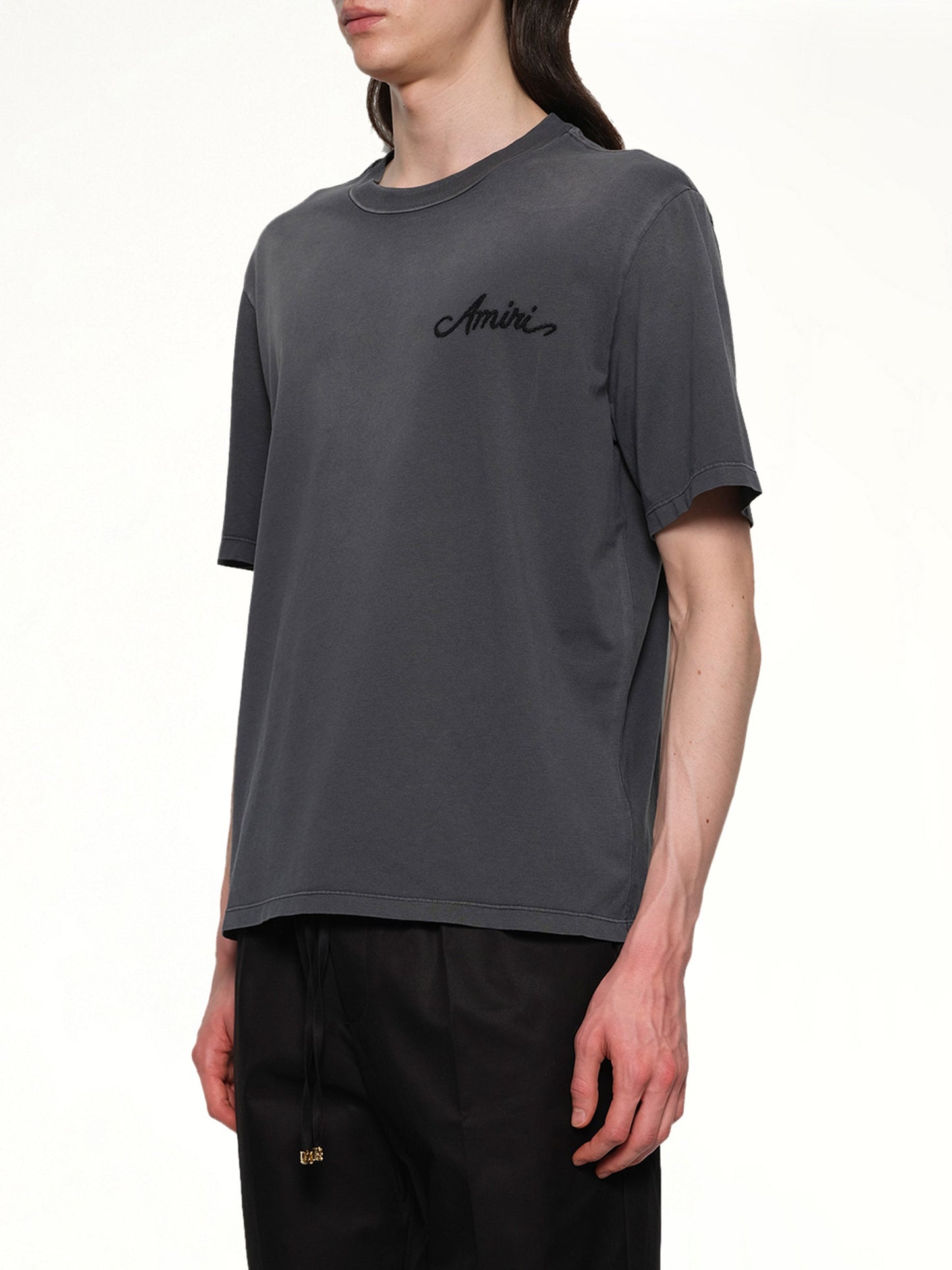 AMIRI Bleach Bandana Patch T-Shirt (Black)