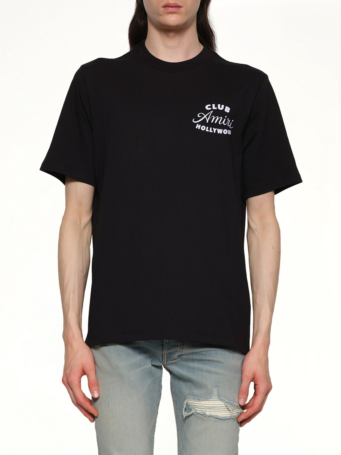 Image of T-Shirts. Product name - Club Amiri Tee in Black colour by brand - AMIRI