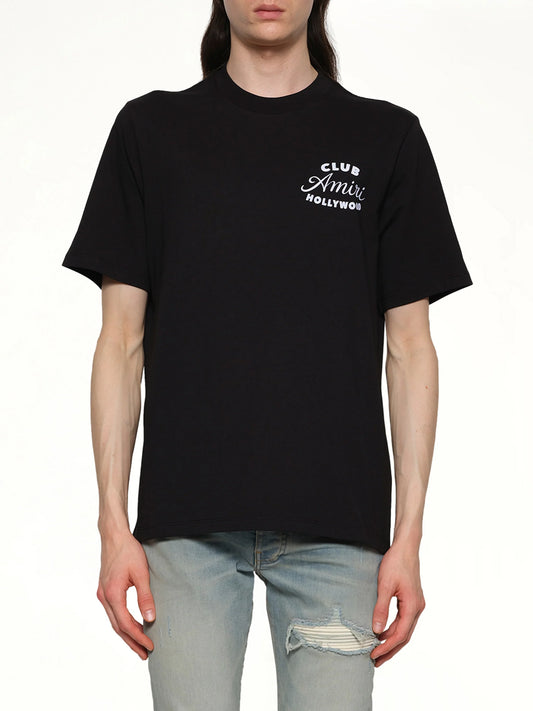 Image of T-Shirts. Product name - Club Amiri Tee in Black colour by brand - AMIRI