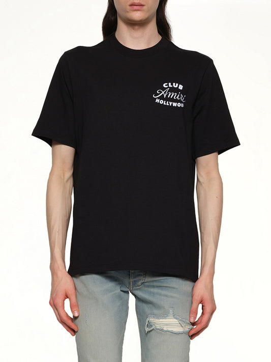 Image of T-Shirts. Productname: Club Amiri Tee in Black colour by brand - AMIRI